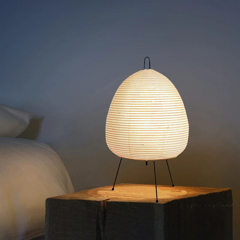 Lampe en papier de riz