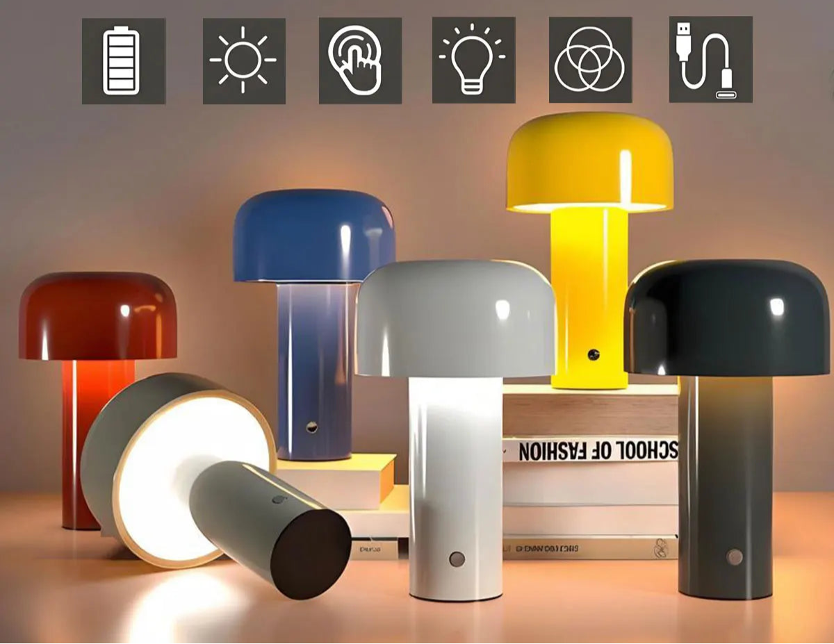 Lampe de table champignon