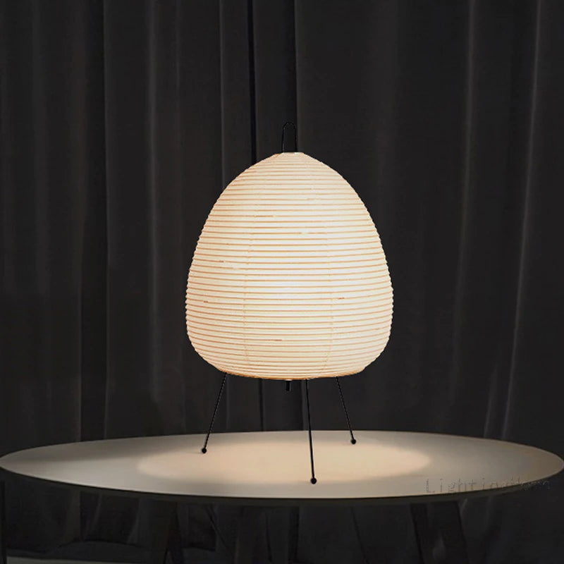 Lampe en papier de riz