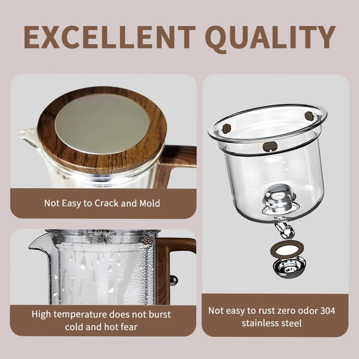 Théière en verre Enchanti