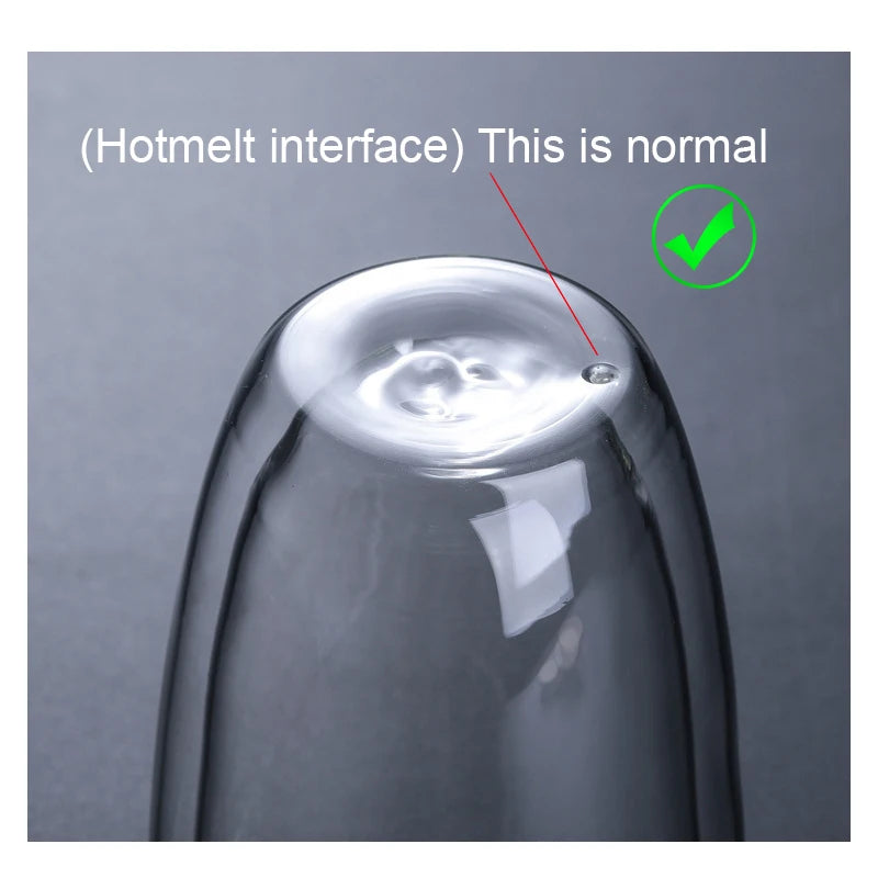 Tasses en verre à double paroi