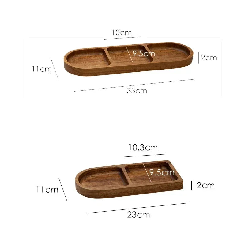 Plateau en bois d'acacia